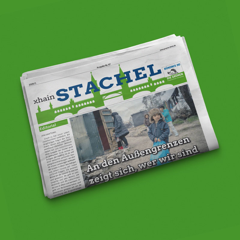 Grüne Xhain Stachel