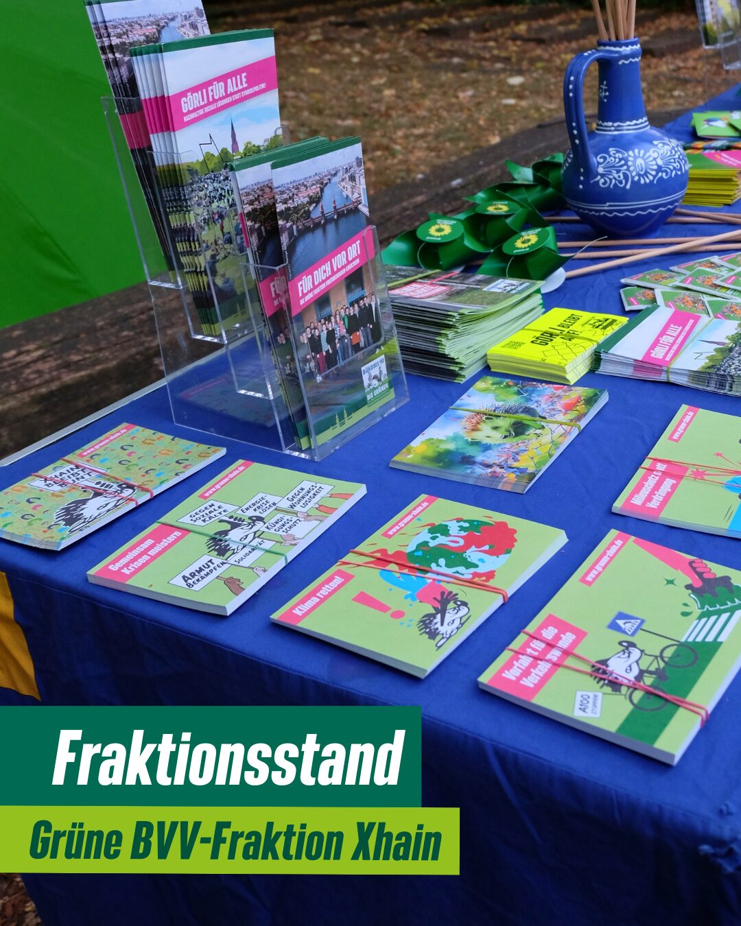 Fraktionsstand am Südstern/Ecke Blücherstraße